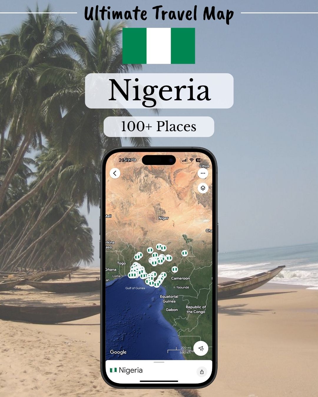 Nigeria Travel Map - Sight Maps
