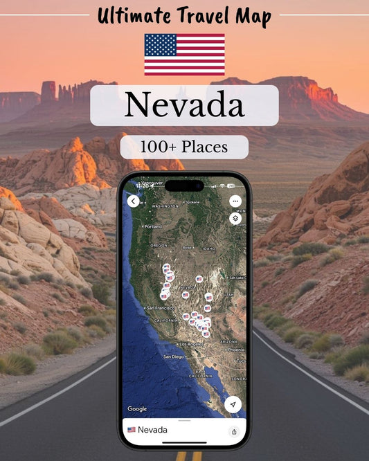 Nevada Travel Map - Sight Maps