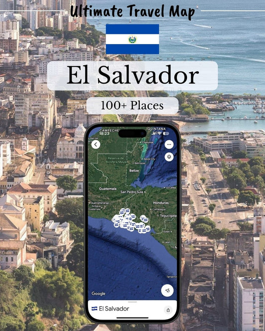 El Salvador Travel Map - Sight Maps