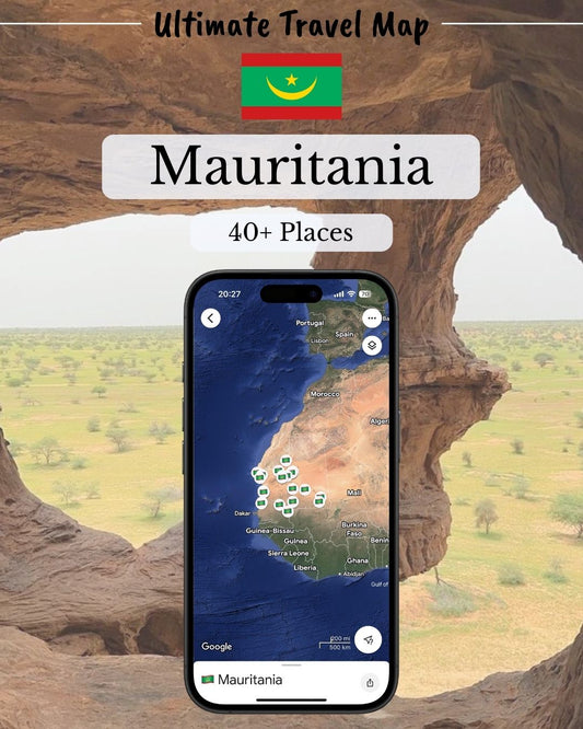 Mauritania Travel Map - Sight Maps