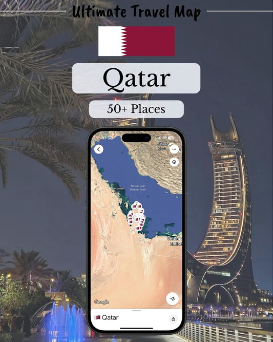 Qatar Travel Map - by Sight Maps