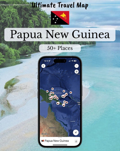 Papua New Guinea Travel Map - Sight Maps