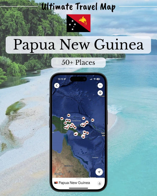 Papua New Guinea Travel Map - Sight Maps