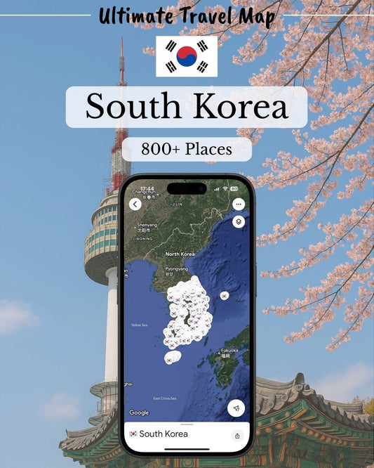 South Korea Travel Map - Sight Maps