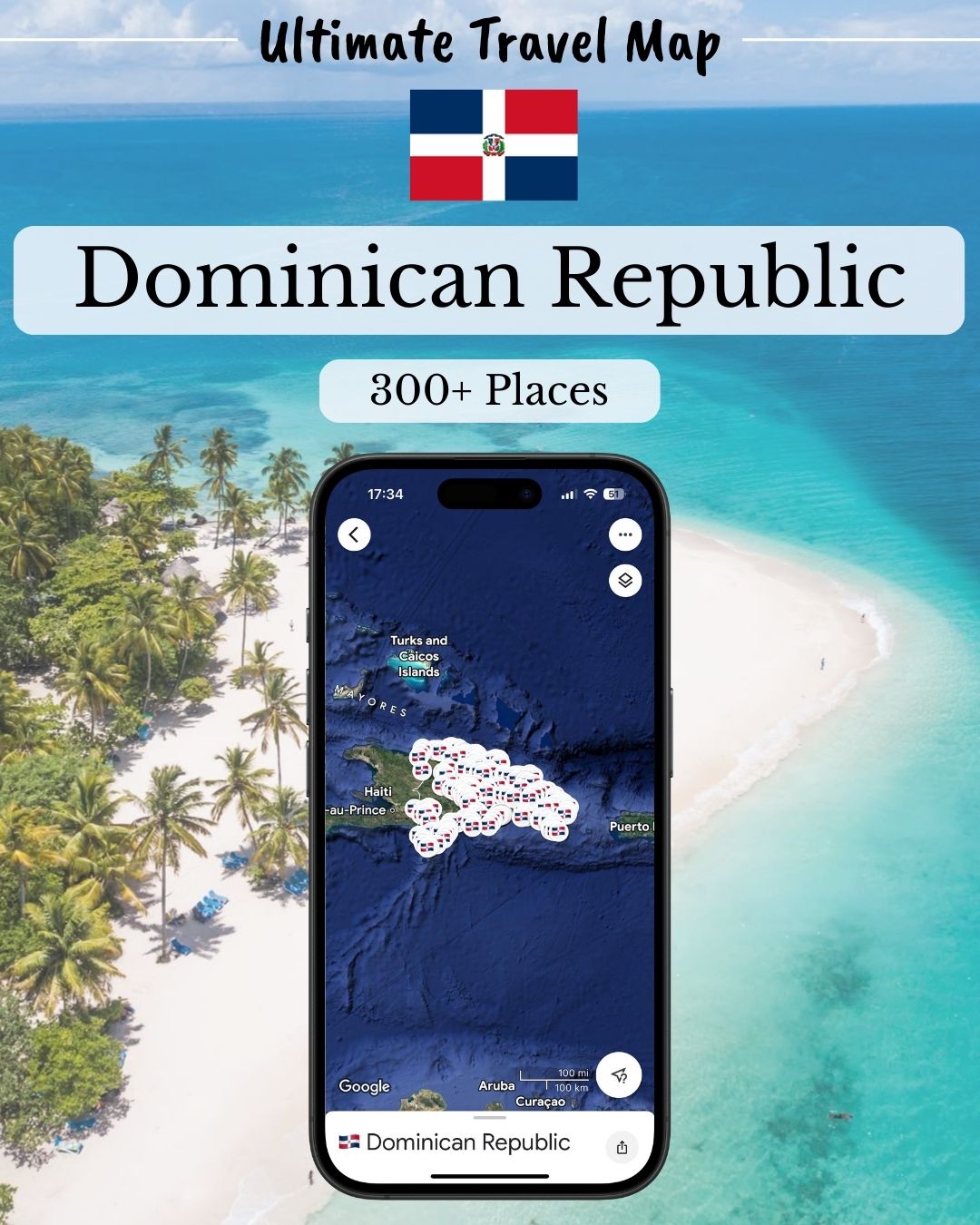 Dominican Republic Travel Map - Sight Maps