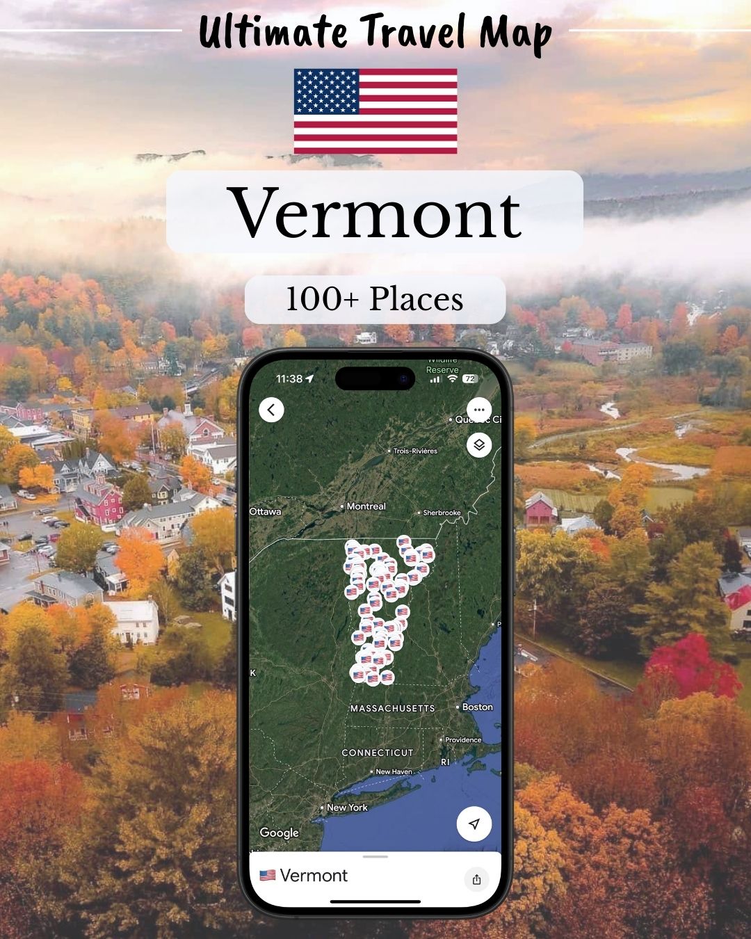 Vermont Travel Map - Sight Maps