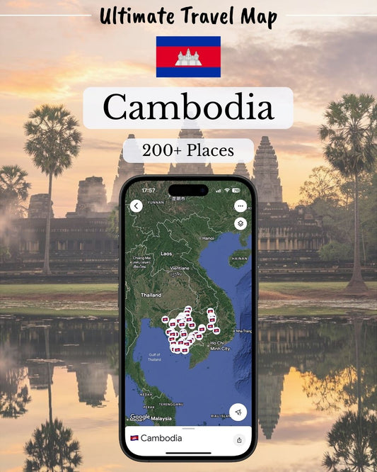 Cambodia Travel Map - Sight Maps