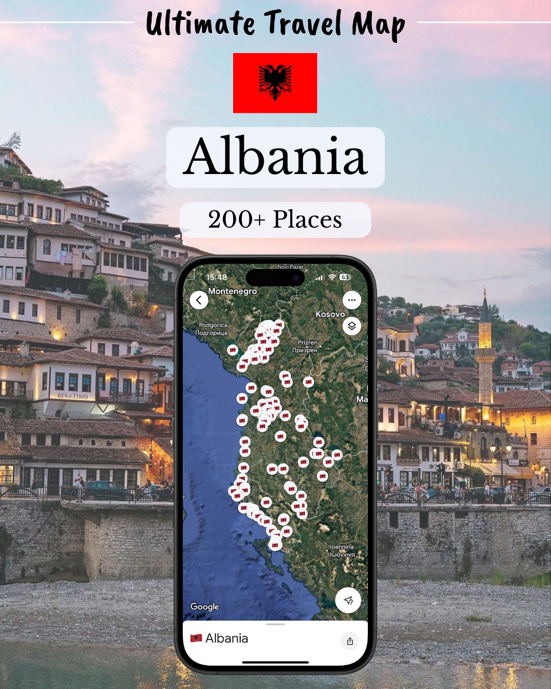 Albania Travel Map - Sight Maps