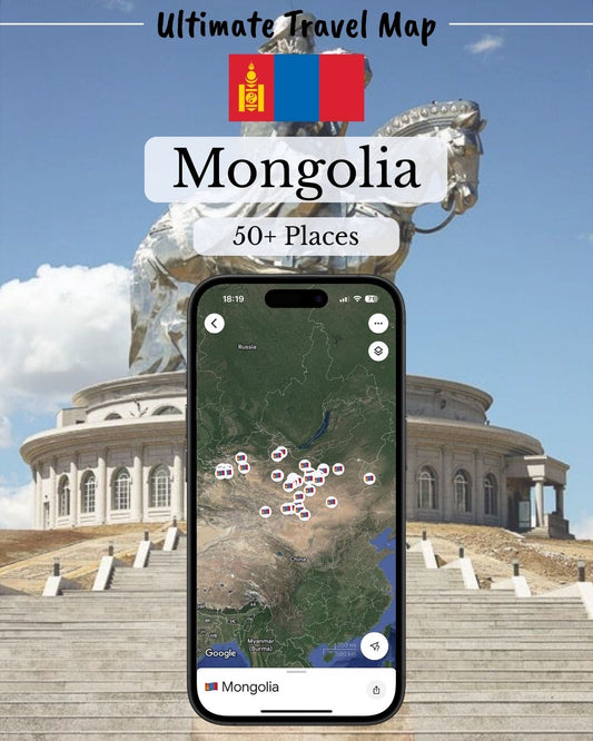 Mongolia Travel Map - Sight Maps
