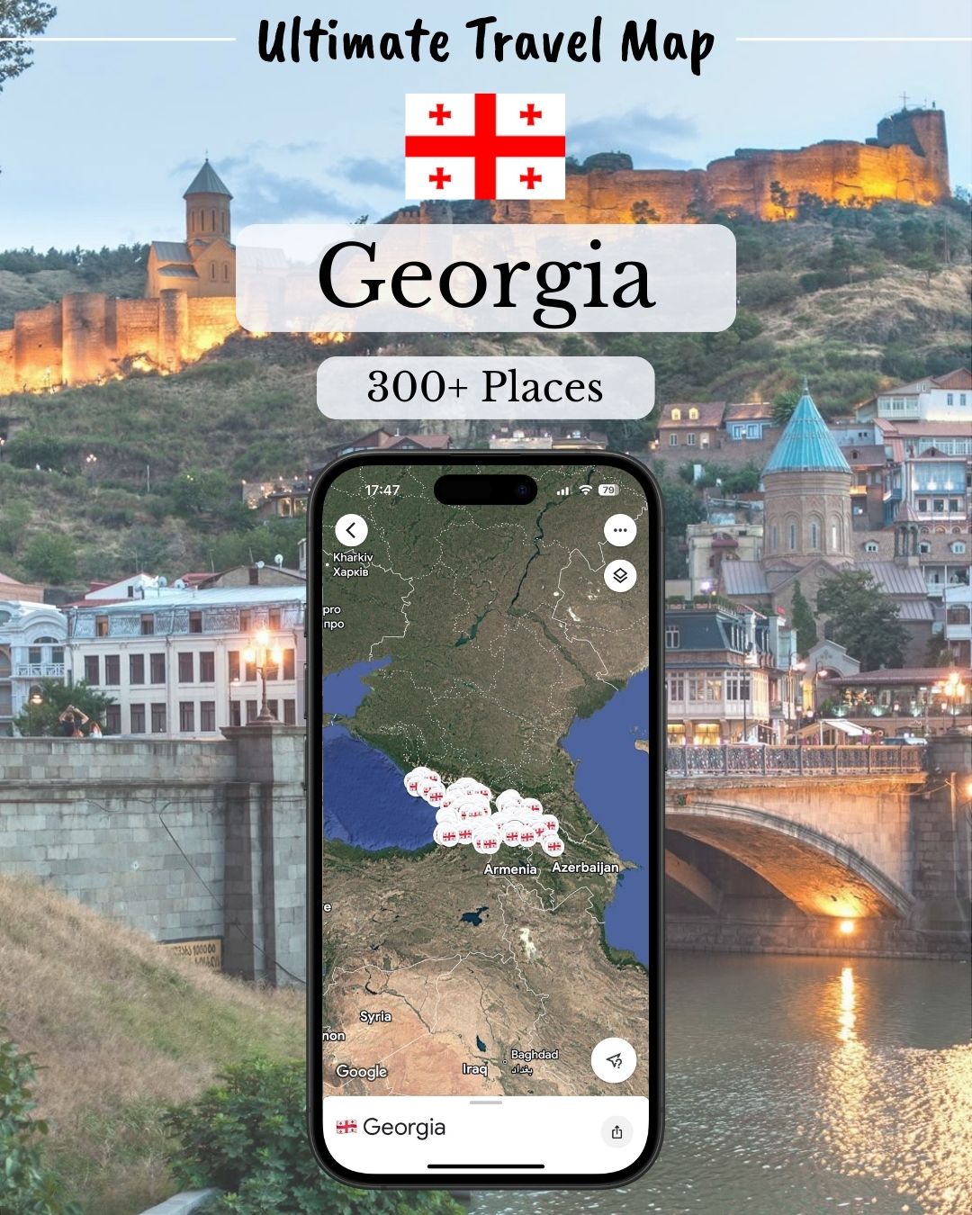 Georgia Travel Map - Sight Maps