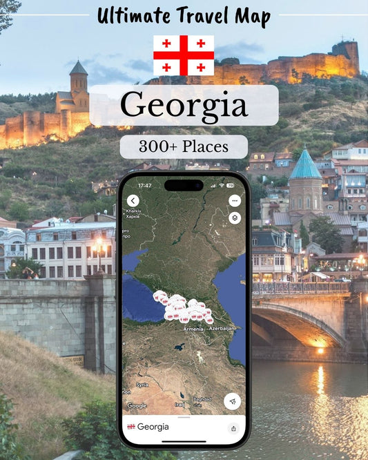 Georgia Travel Map - Sight Maps