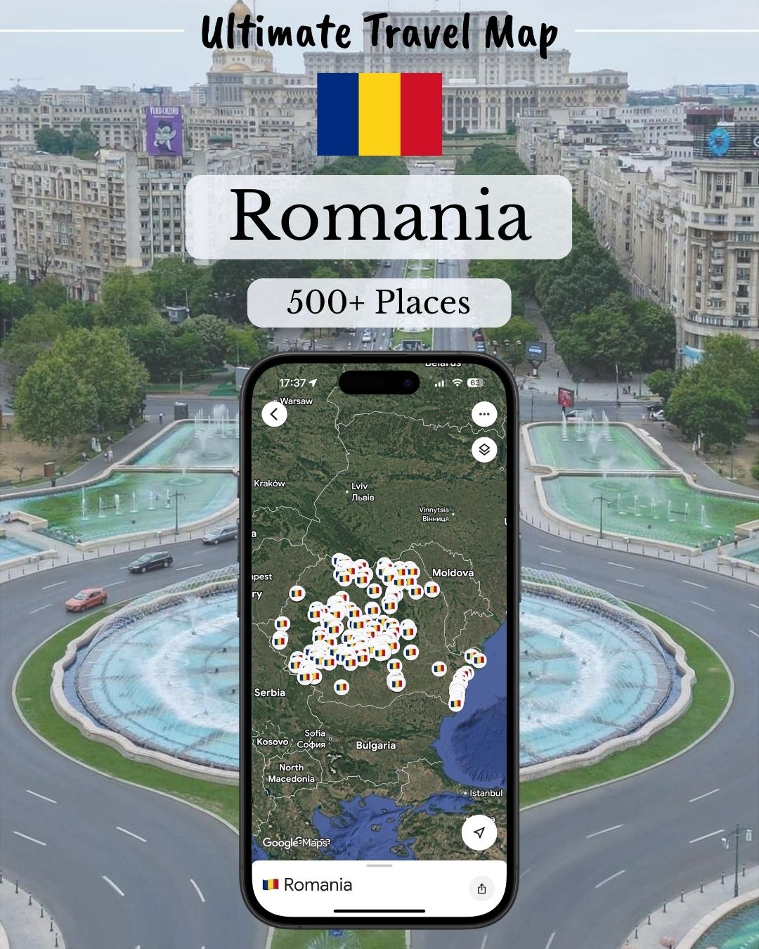 Romania Travel Map - Sight Maps