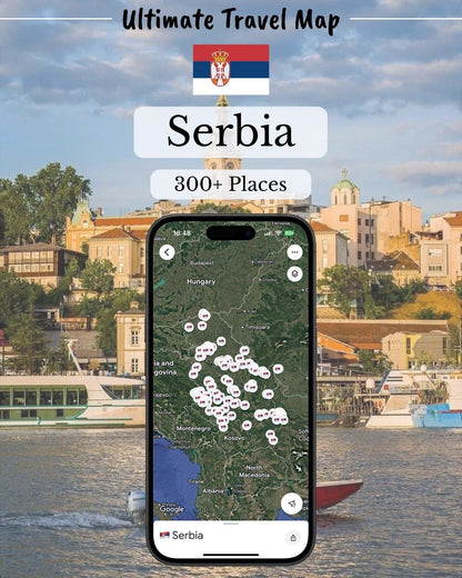 Serbia Travel Map - Sight Maps