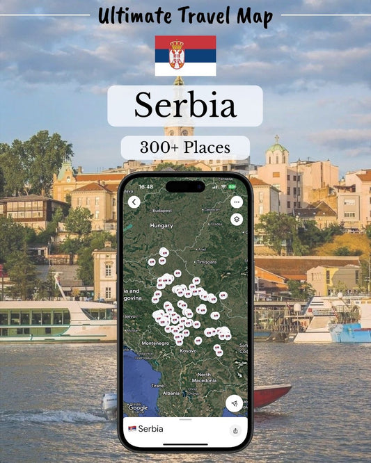 Serbia Travel Map - Sight Maps