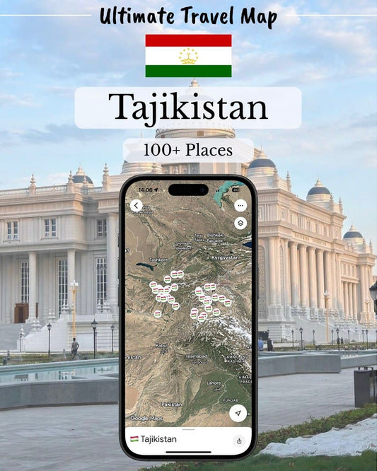 Tajikistan Travel Map - Sight Maps