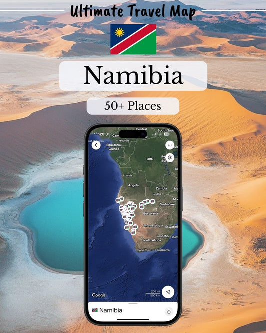 Namibia Travel Map - Sight Maps