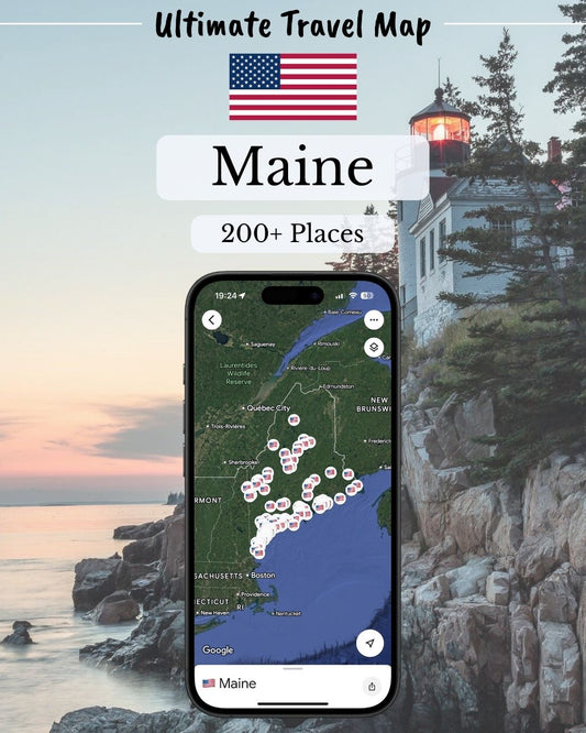 Maine Travel Map - by Sight Maps