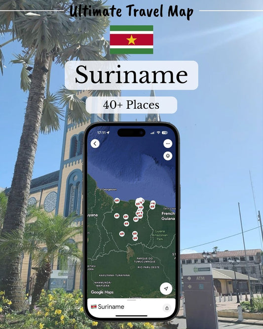 Suriname Travel Map - Sight Maps