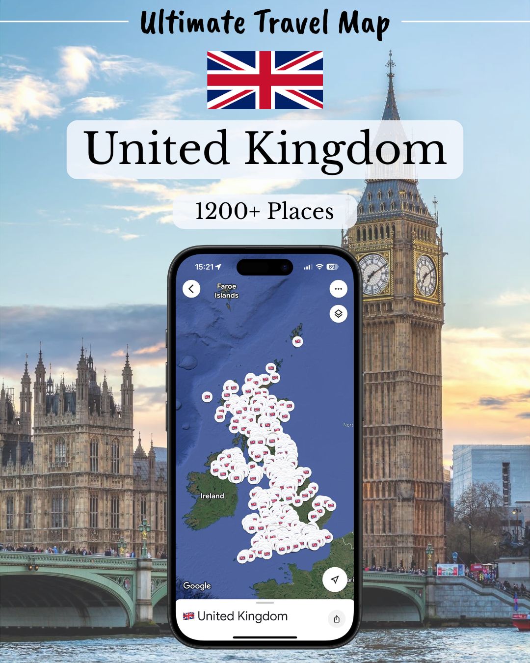 United Kingdom Travel Map - Sight Maps