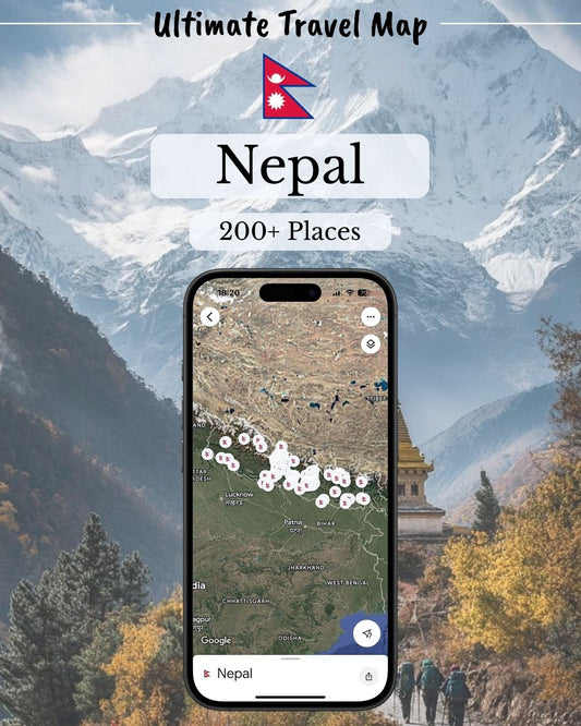 Nepal Travel Map - by Sight Maps