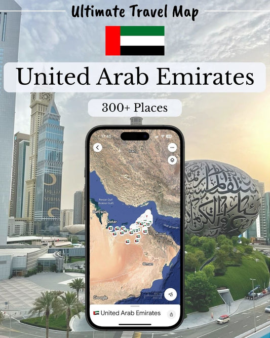 United Arab Emirates Travel Map - Sight Maps