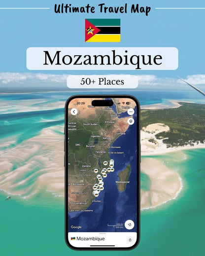 Mozambique Travel Map - Sight Maps
