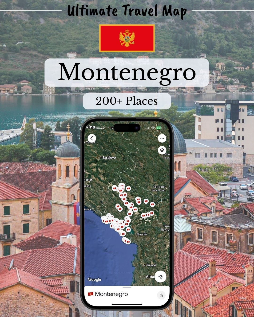 Montenegro Travel Map - Sight Maps
