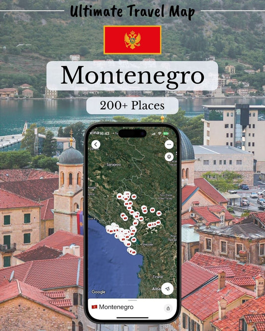 Montenegro Travel Map - Sight Maps