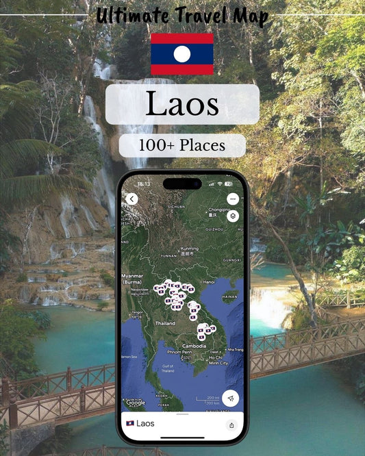 Laos Travel Map - by Sight Maps