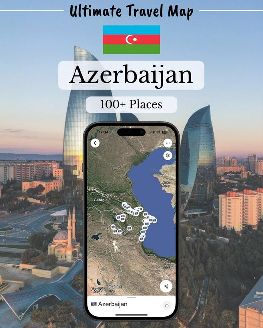 Azerbaijan Travel Map - Sight Maps