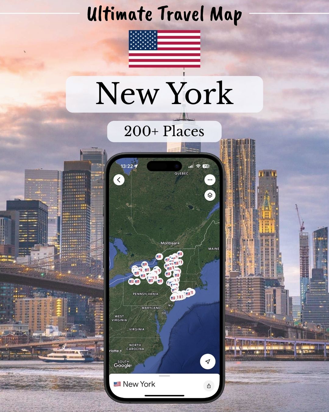 New York Travel Map - Sight Maps