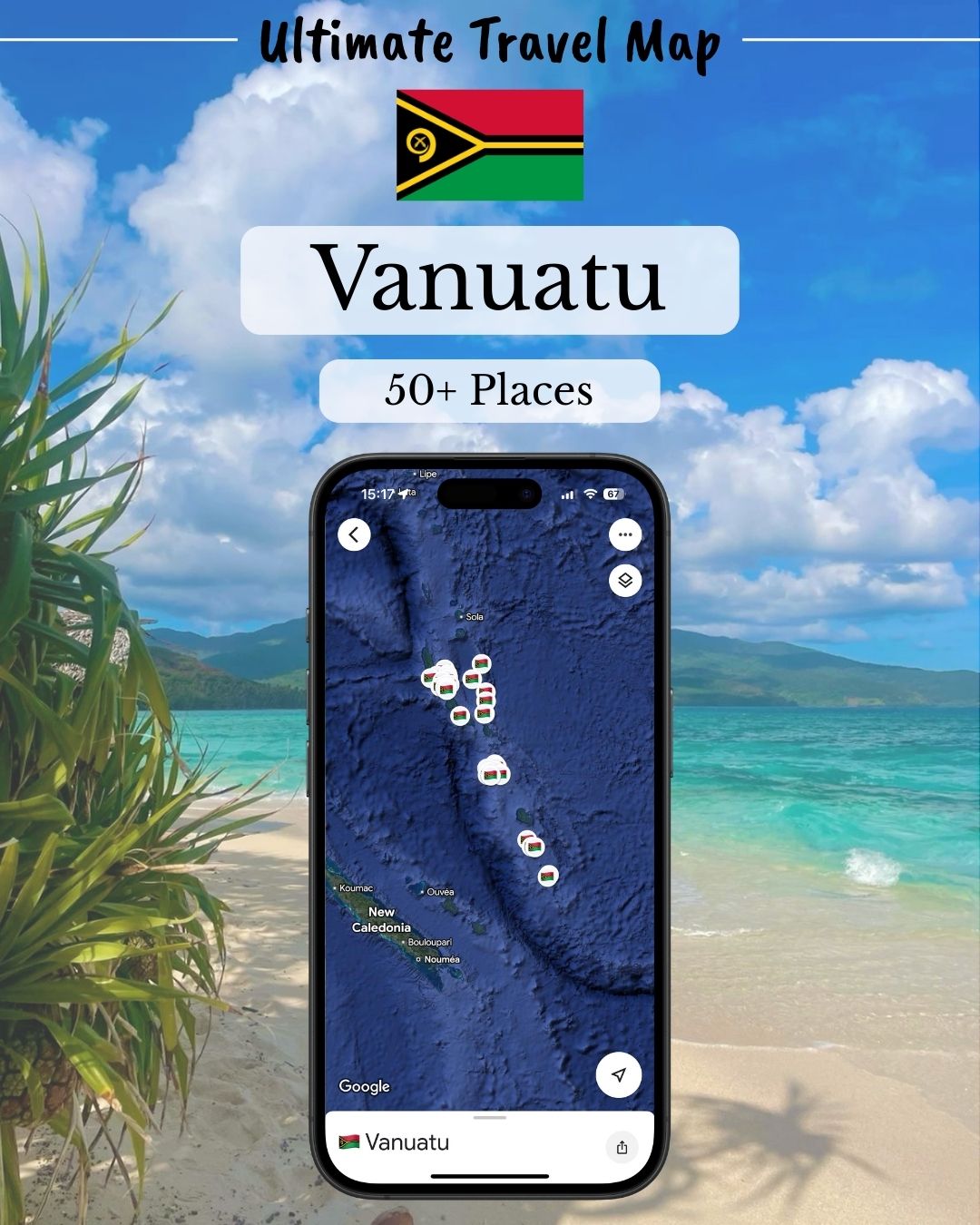 Vanuatu Travel Map - Sight Maps