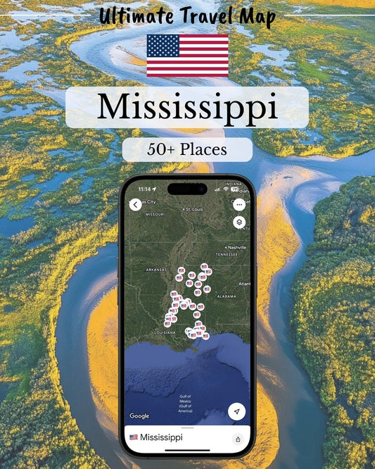 Mississippi Travel Map - Sight Maps