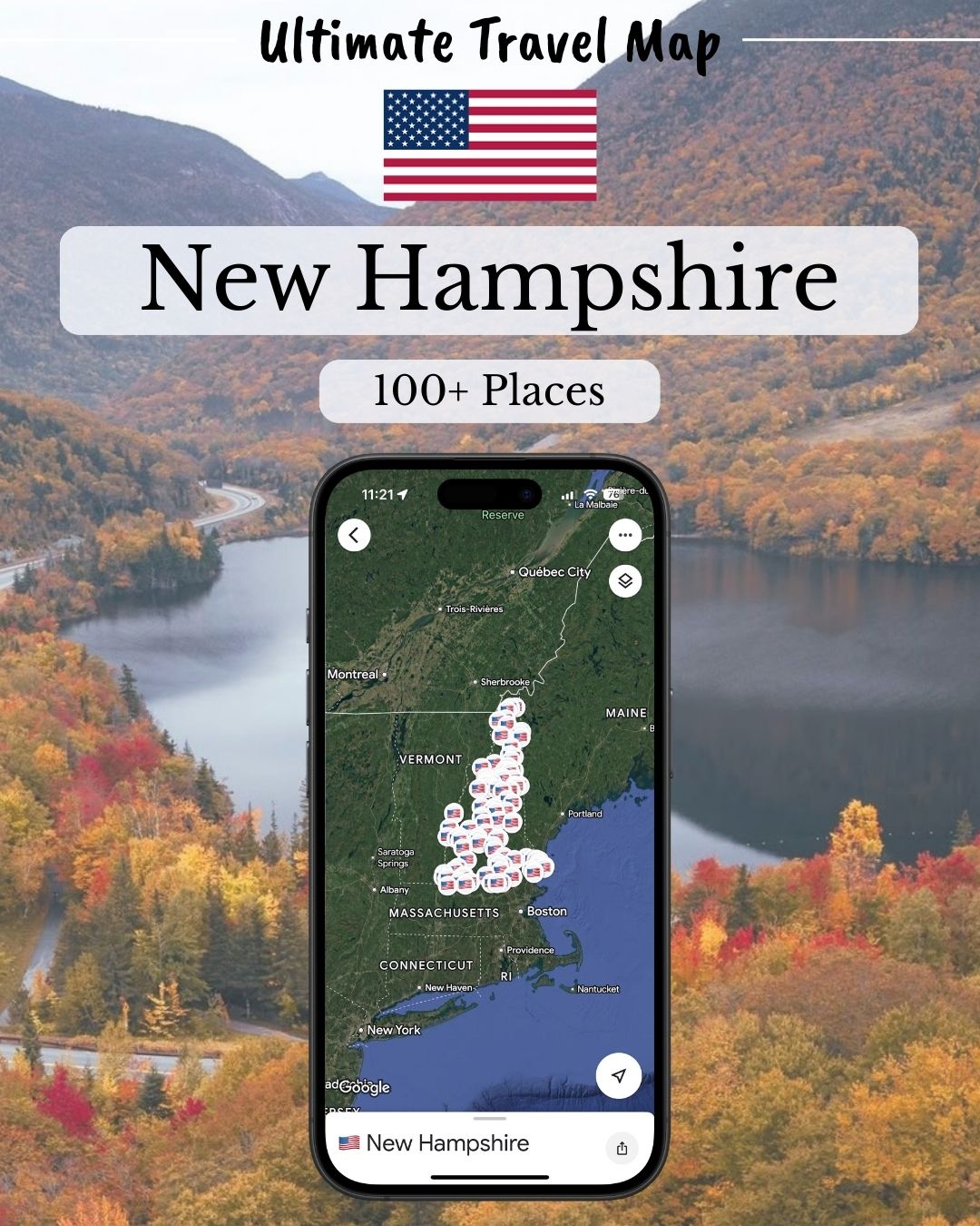 New Hampshire Travel Map - Sight Maps