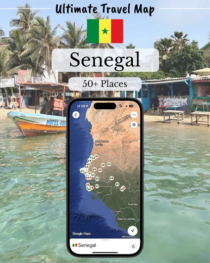 Senegal Travel Map - Sight Maps