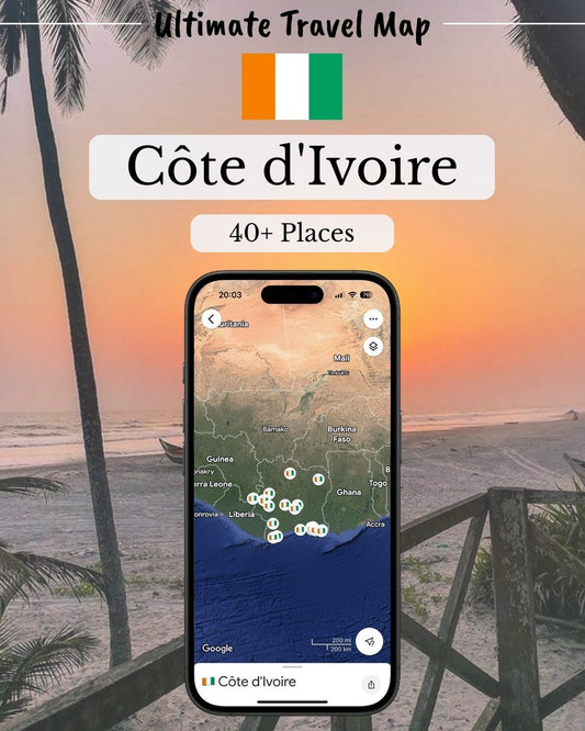 Ivory Coast Travel Map - Sight Maps