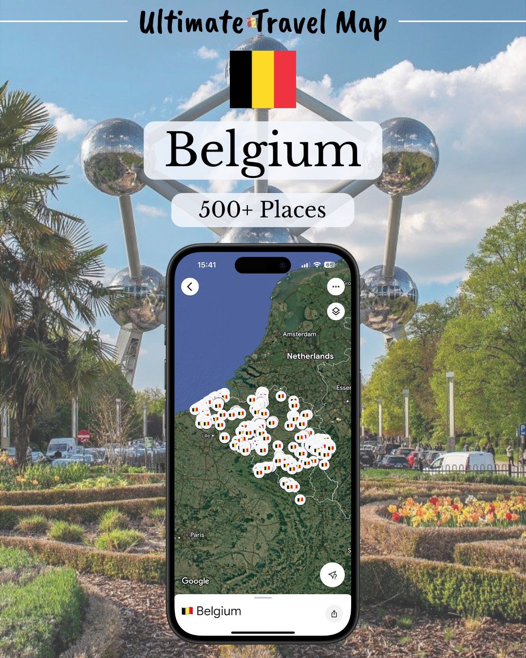 Belgium Travel Map - Sight Maps