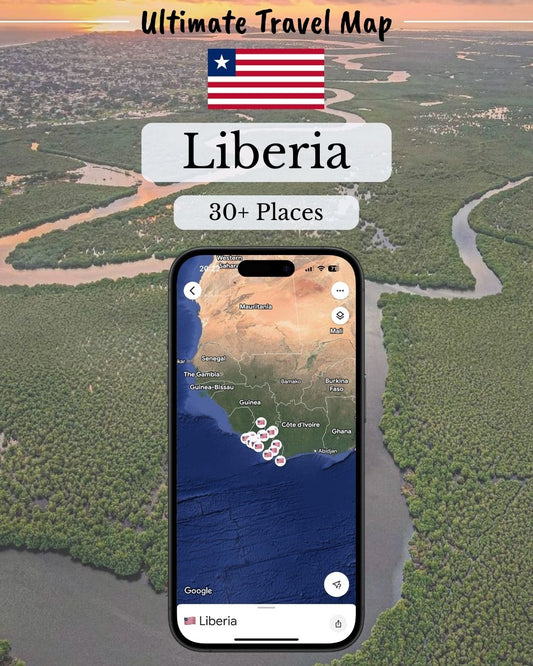 Liberia Travel Map - Sight Maps