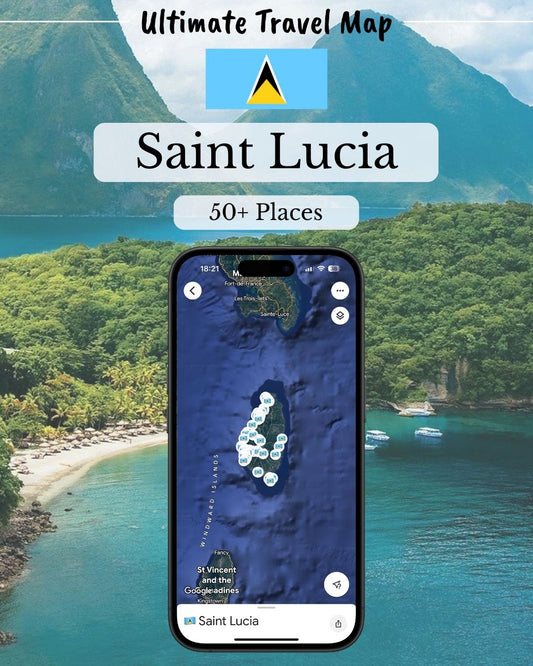 Saint Lucia Travel Map - Sight Maps