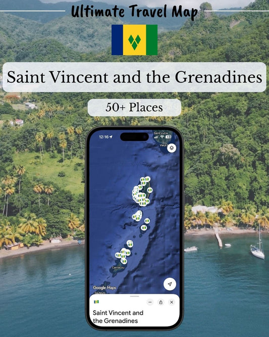 Saint Vincent and the Grenadines Travel Map - Sight Maps