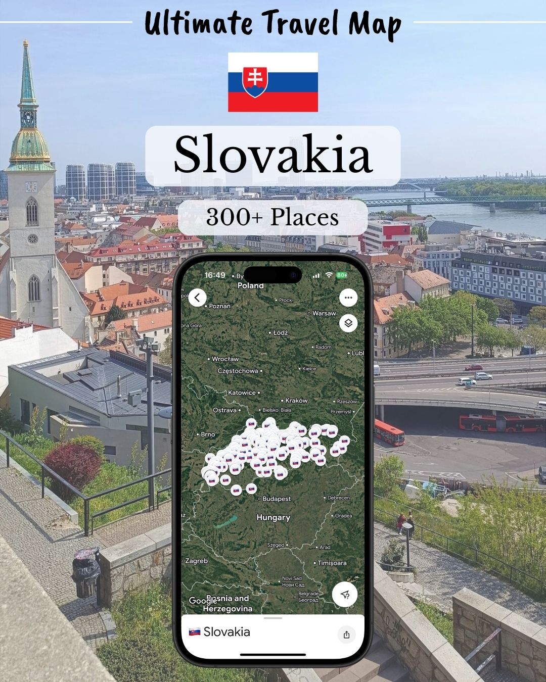 Slovakia Travel Map - Sight Maps