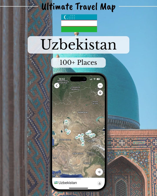 Uzbekistan Travel Map - Sight Maps