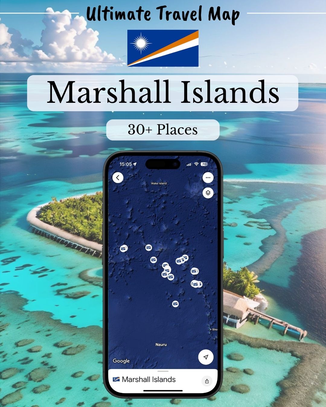 Marshall Islands Travel Map - Sight Maps