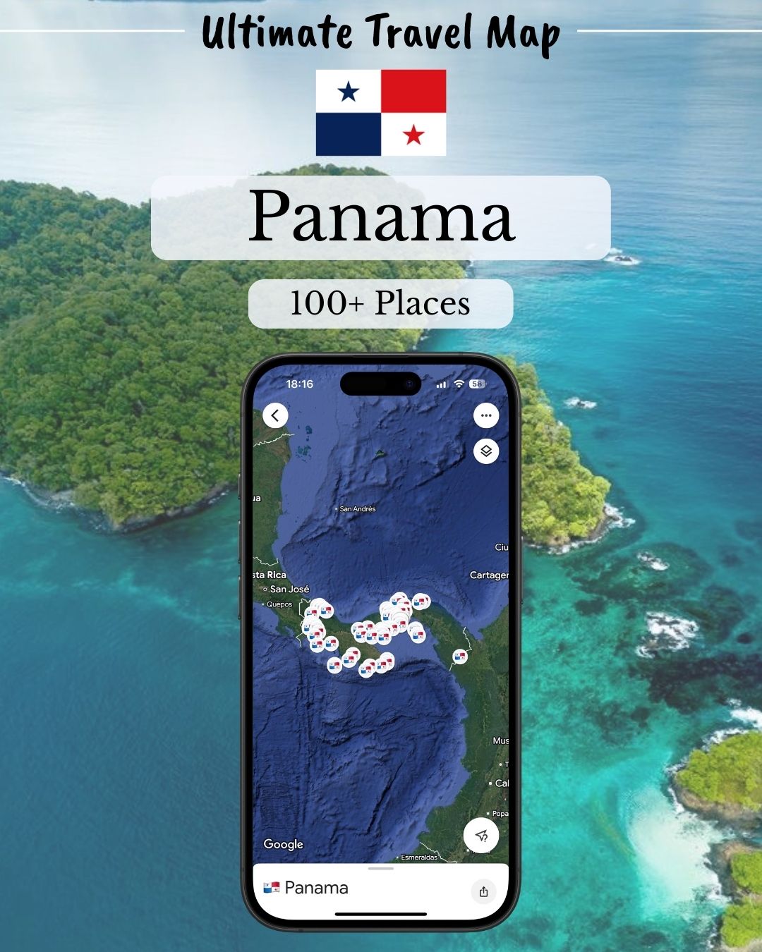Panama Travel Map - Sight Maps