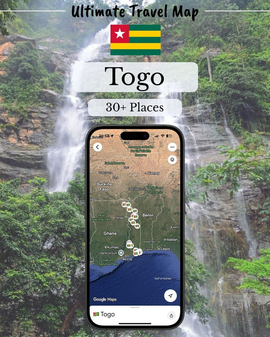 Togo Travel Map - by Sight Maps