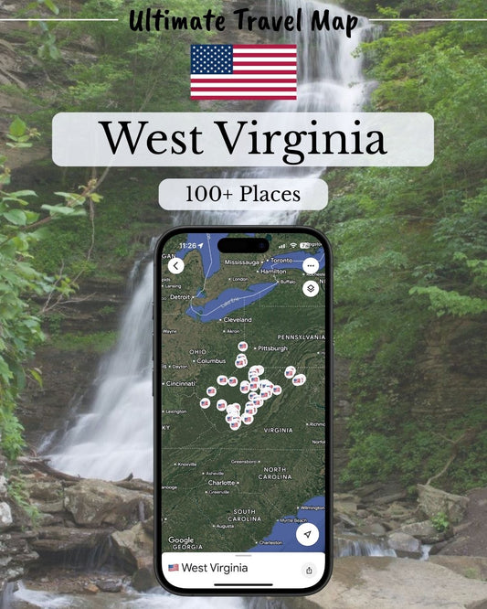 West Virginia Travel Map - Sight Maps