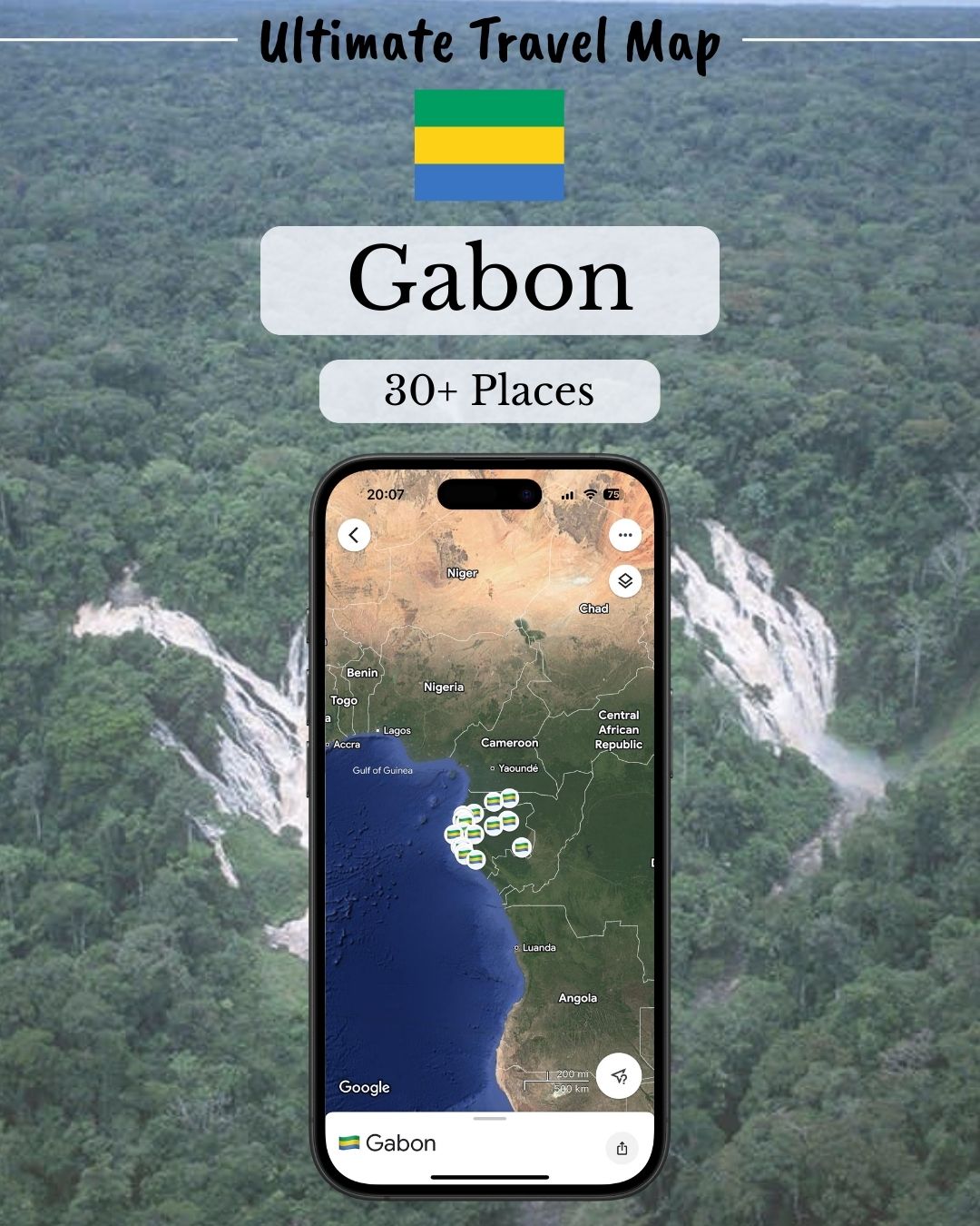 Gabon Travel Map - by Sight Maps