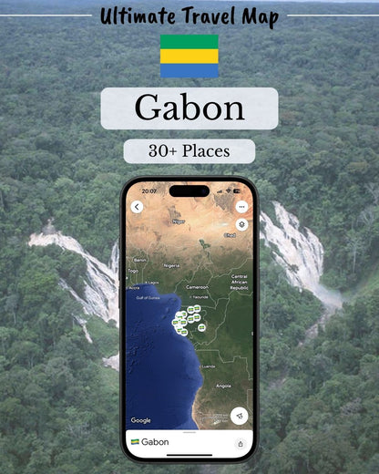Gabon Travel Map - by Sight Maps