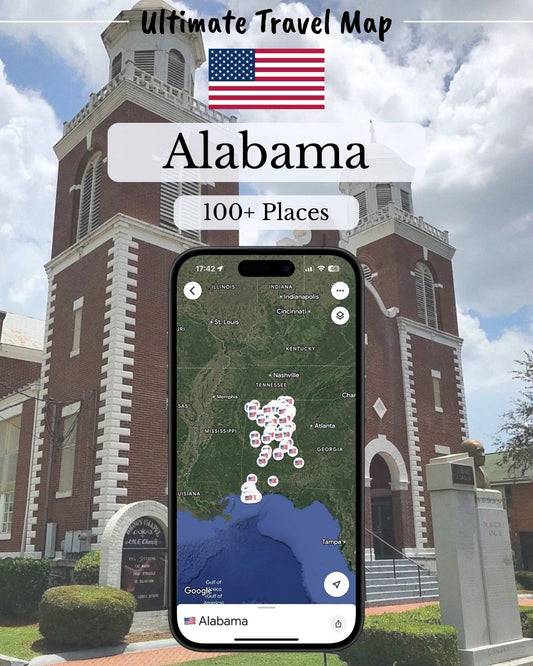 Alabama Travel Map - Sight Maps