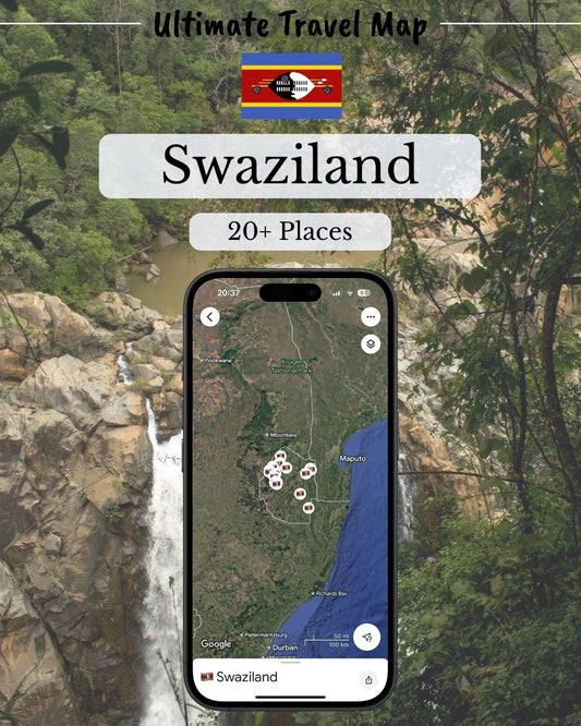 Swaziland Travel Map - Sight Maps
